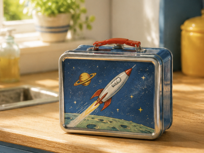 Miniature Retro Lunchbox
