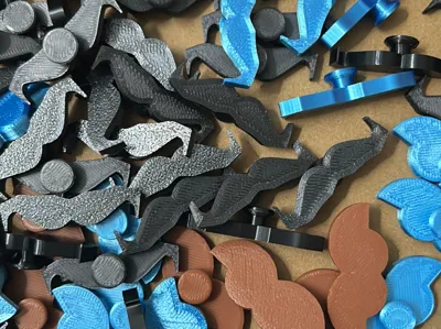 Movember Moustache / Mustache Charm for Crocs