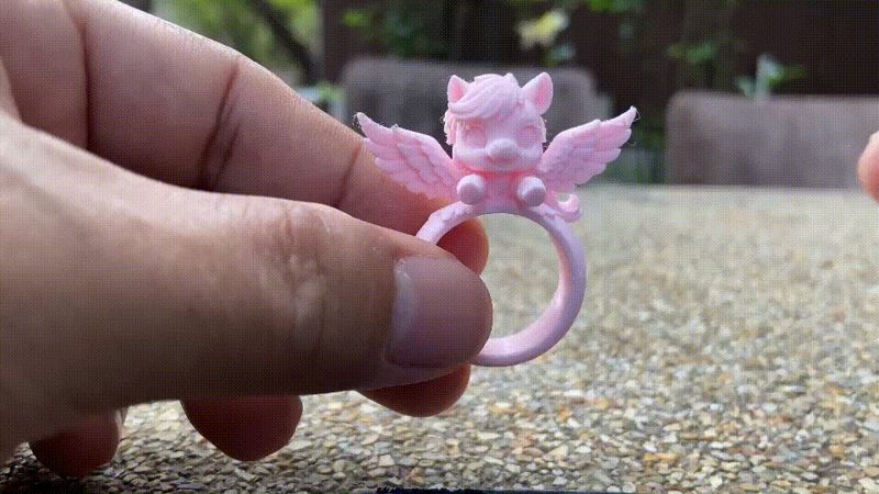 Lovely Unicorn & Pegasus  Ring 