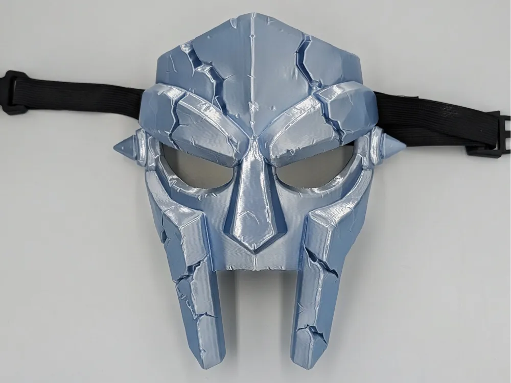 Battle Damaged MF DOOM Mask - Free 3D Print Model - MakerWorld