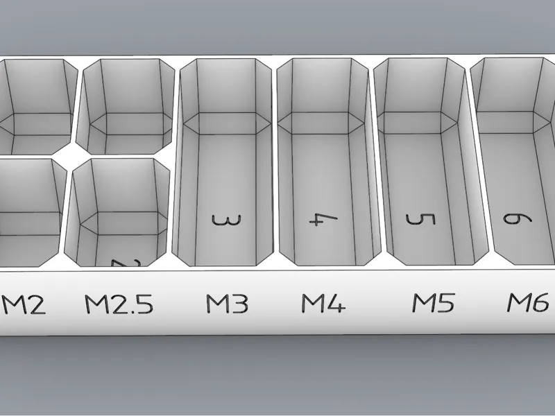 侧刻螺丝盒子 V2 M2-M6 STEP