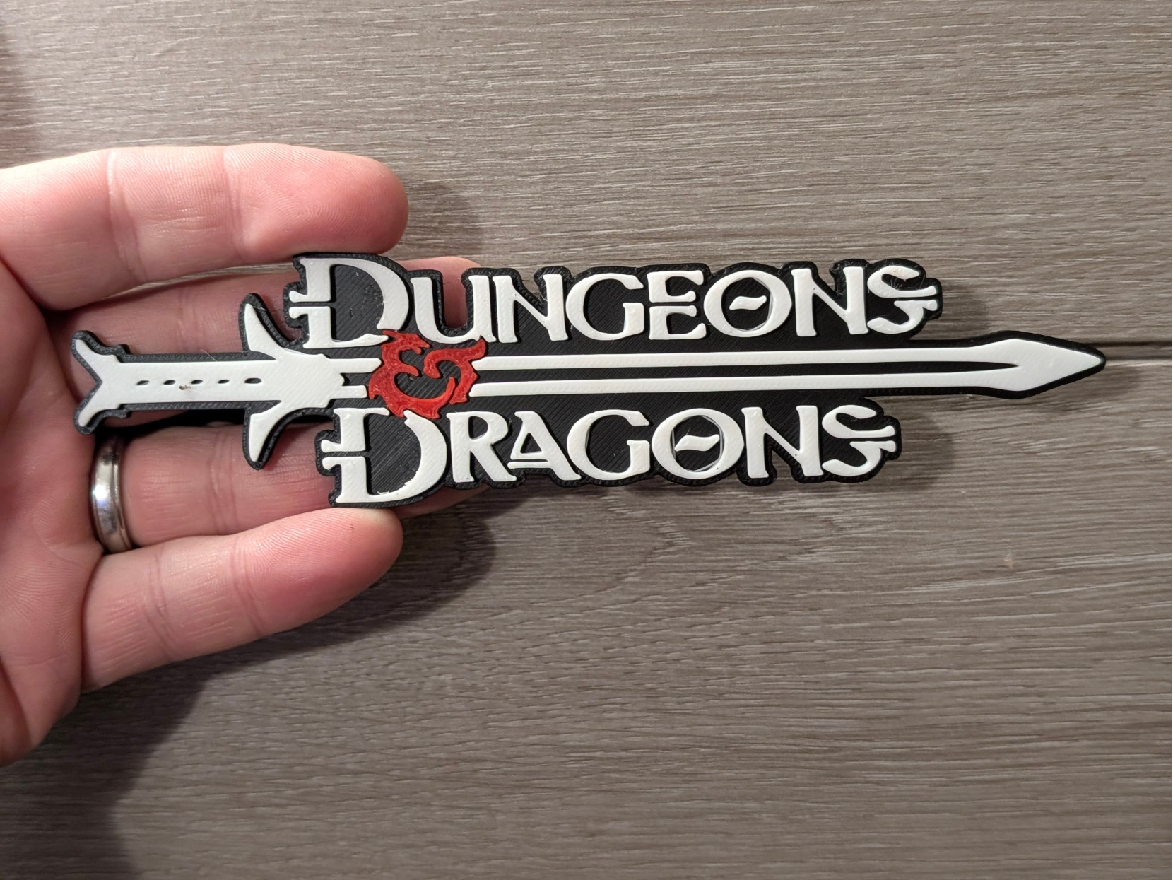 Dungeons & Dragons logo sign plaque 2-sizes