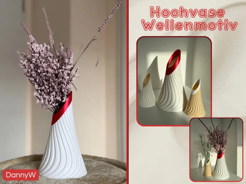 Hochvase - Wellenmotiv