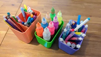 Partitioned Pen Holder
