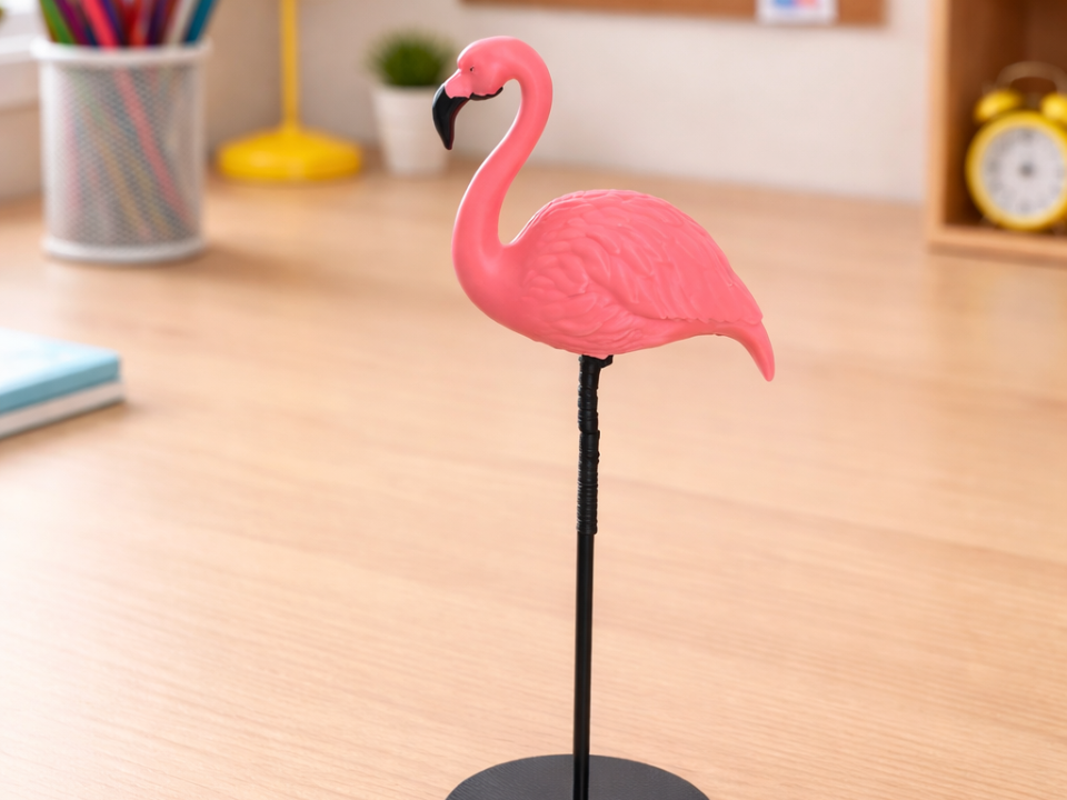 Elegante Fenicottero Rosa da Scrivania (no ams)