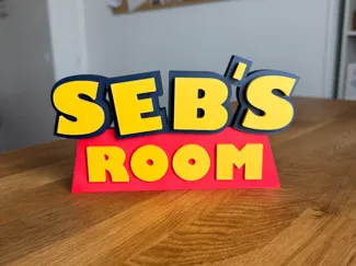 'Toy Story' Name Sign - Seb's Room