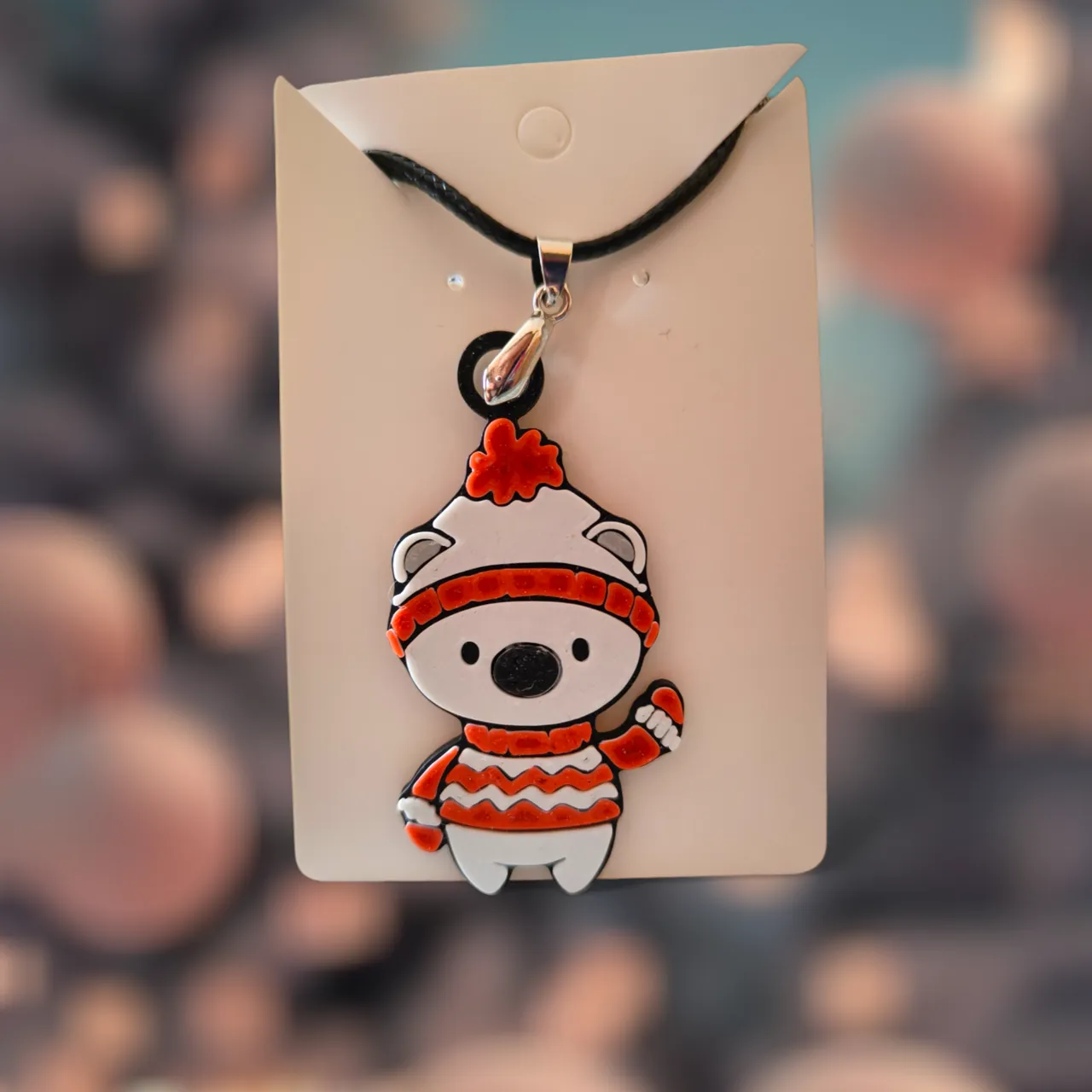 Cute Polar Bear - Earrings and Necklace view 4