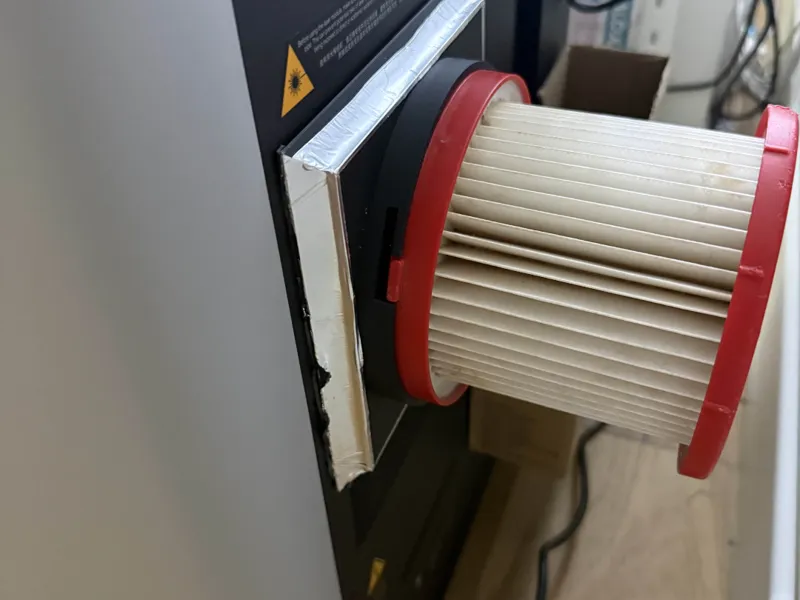 Milwaukee hepa filter adapter for H2D and H2S