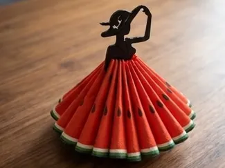 Napkin Holder Dress – Lady Silhouette
