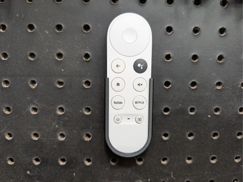 Google Chromecast Remote Holder for Pegboard