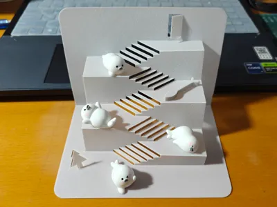 An experiment: Origami Stairs - A combination of paper art and 3D printing