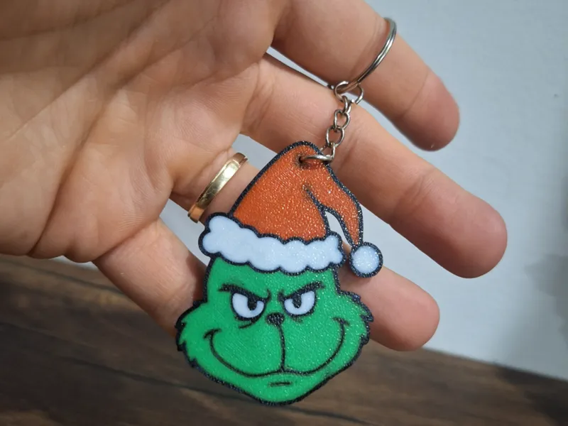Grinch keychain