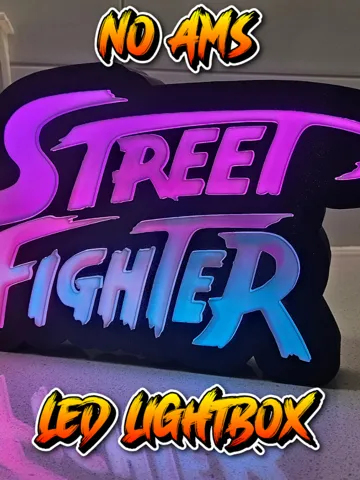 Accesorio para impresora 3D: NO AMS Street Fighter 3D Led Lightbox — vista de referencia 2