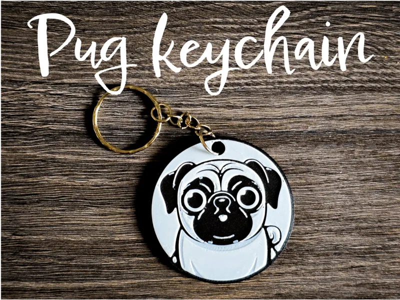 Keychain - Pug