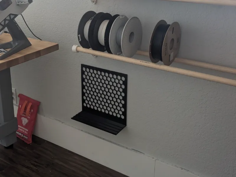 Wall mounted laser wood holder