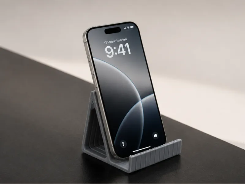 Japandi Desk Phone Stand Holder