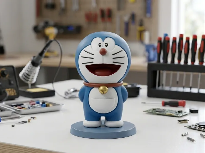 Doraemon miniature- Statuetta Classica con Base