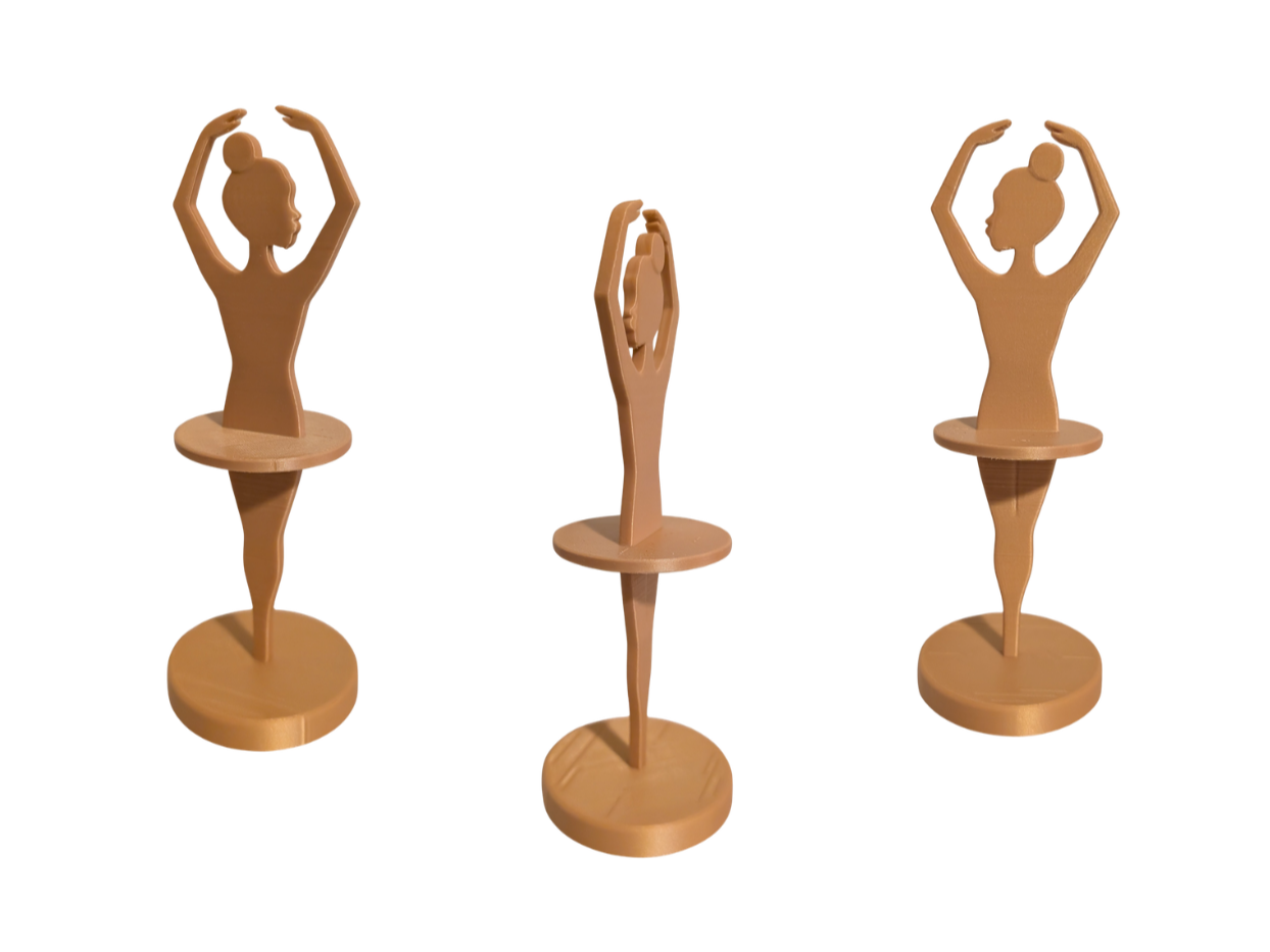 Ballerina 2-Tier Scrunchie Holder Stand 9" Tall