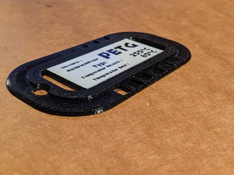 Filament Sample Card with P-Touch Labels