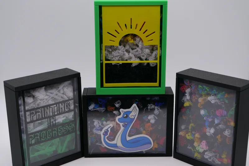 Toploader Screen Poop/Purge Shadow Box Frame w/Lid