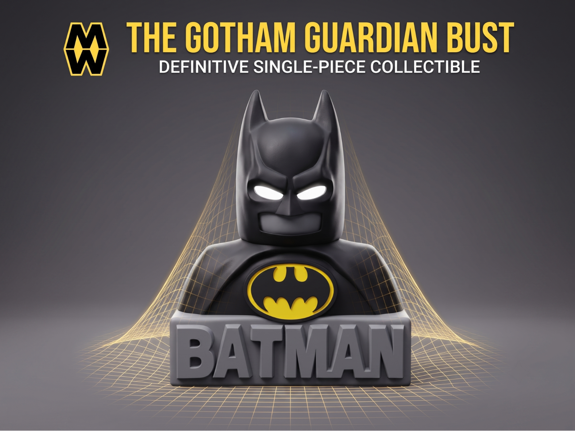 The Gotham Guardian - Batman Desk Bust Multi-Color