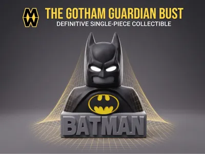 The Gotham Guardian - Batman Desk Bust Multi-Color