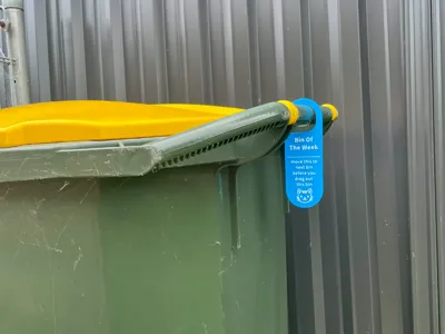Sign: Bin of the week
