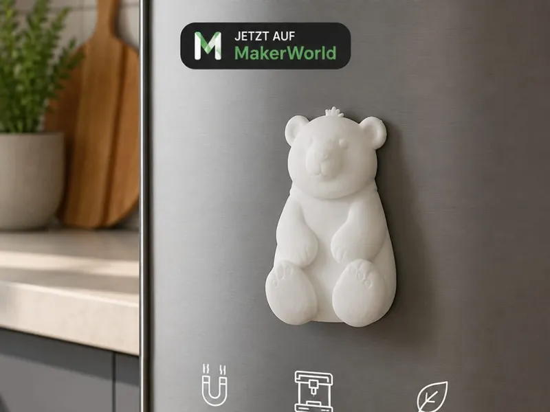 Polar Bär Kühlschrank Magnet