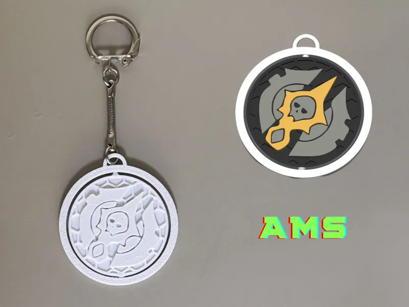 Death Knight Spinner Keychain – Print in Place
