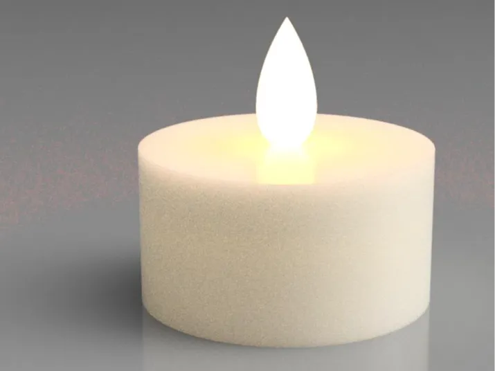Wired LED Tealight Candle - No more Batteries!
