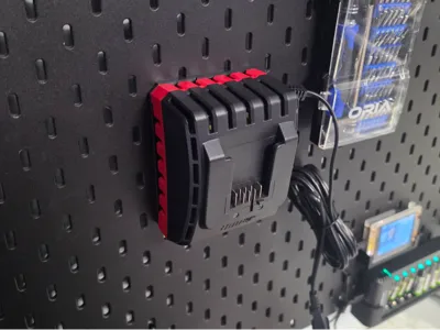 Bauer Battery Charger Mount for IKEA SKADIS