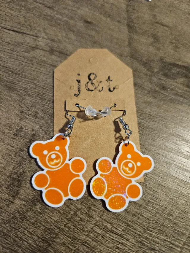 Gummy bear earrings