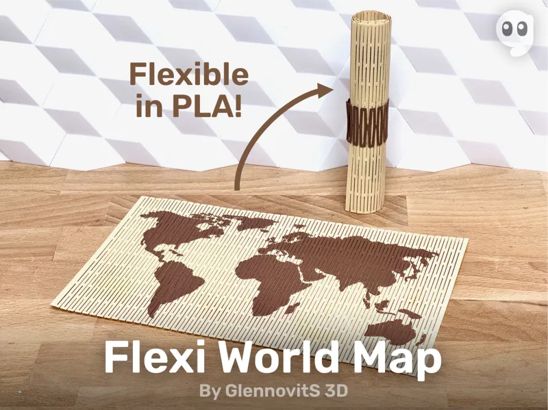 Flexi World Map (flexible world map)