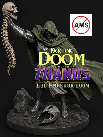 Accesorio para impresora 3D: Doctor Doom Thanos Spine Execution — vista de referencia 2
