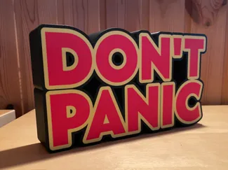 Lightbox "Don't panic"