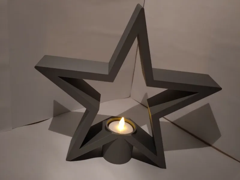 Minimalistisch schlichter Weihnachtsstern Deko