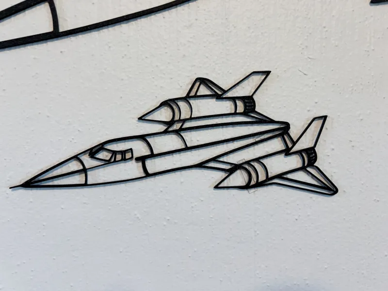 2D Wall Art Of sr-71 blackbird  ( MEDIUM)