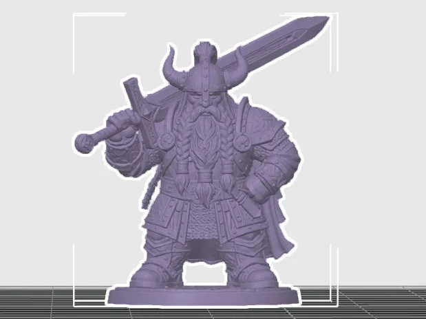 DnD Dwarf Warrior with Sword