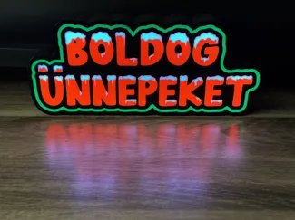 Boldog Ünnepeket – Holiday Lightbox