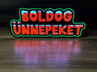 Boldog Ünnepeket – Holiday Lightbox