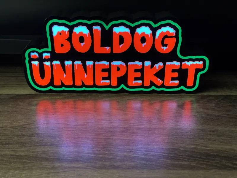 Boldog Ünnepeket – Holiday Lightbox