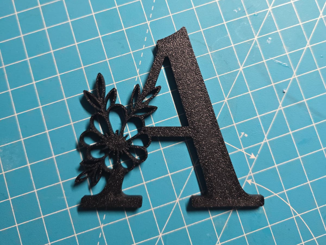 Florale Buchstaben A–Z | 3D-Druck Dekoration