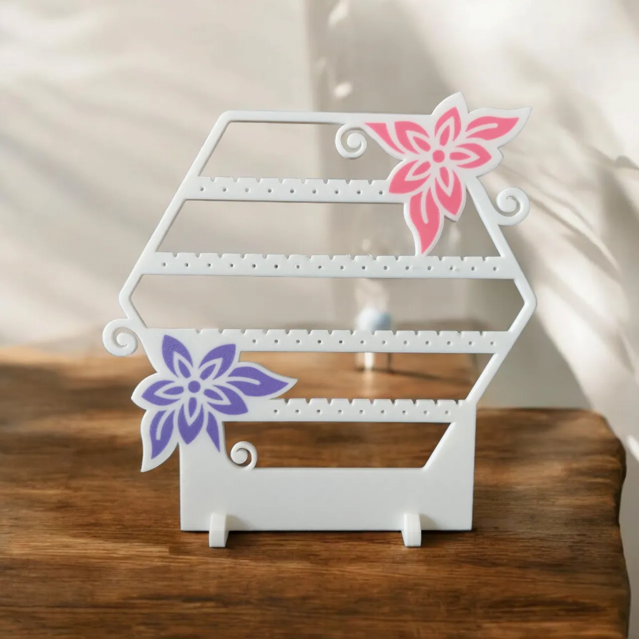 Multicolor Earring and Jewelry Flower Organiser view 2