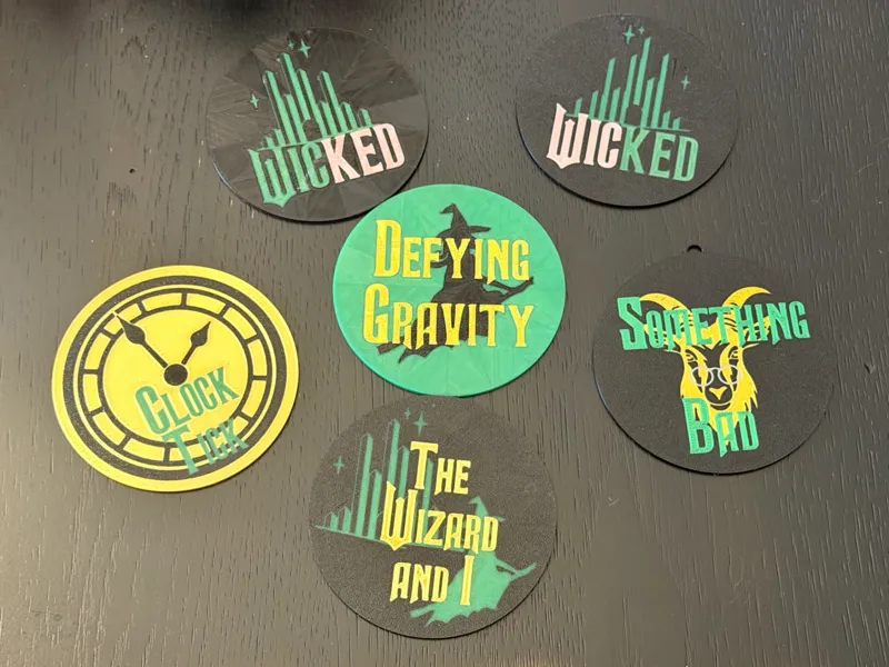 Wicked Emerald City Elphaba Coasters