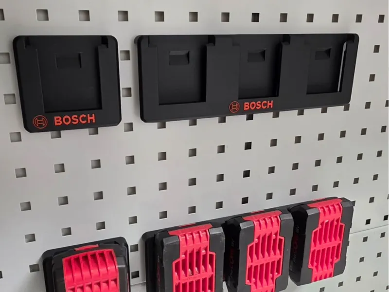 Bosch akkuhalter 18V Blau lochwand bott regal