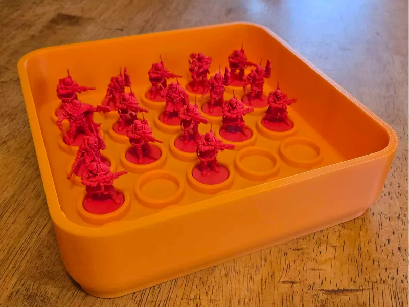 Stackable Miniature Bins (25mm bases)