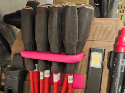 Intercable Screwdriver Holder with Molle Attachment