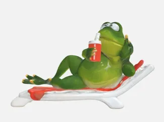 Frosch auf der Liege