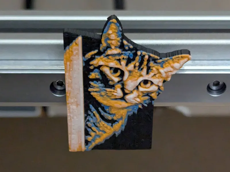 Cat angry face 2 Fridge Magnet