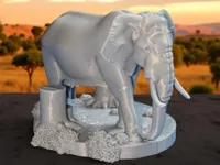 Miniature d'éléphant pour jeux de rôle — photo 2